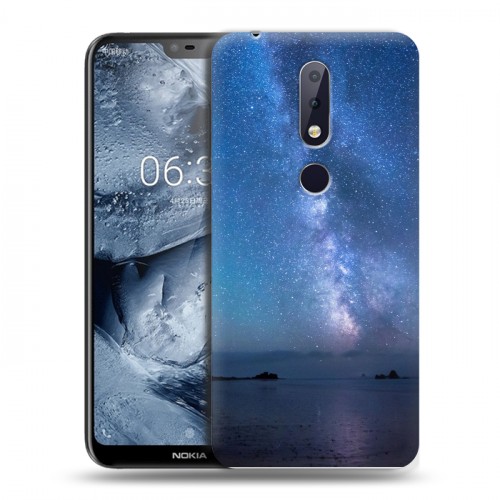 Дизайнерский пластиковый чехол для Nokia 6.1 Plus Звезды