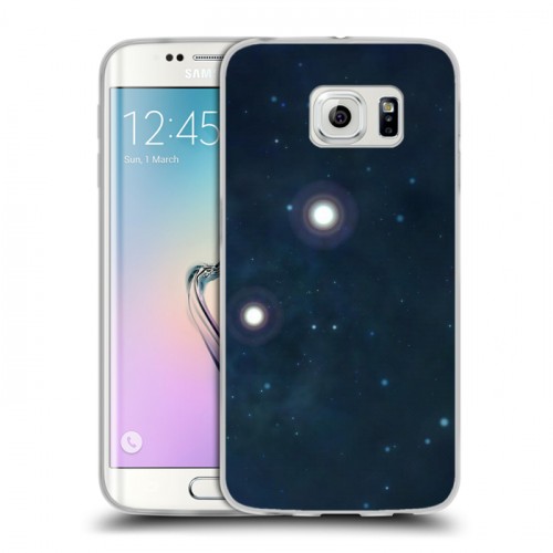 Дизайнерский пластиковый чехол для Samsung Galaxy S6 Edge Звезды