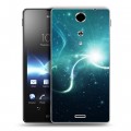 Дизайнерский пластиковый чехол для Sony Xperia TX Звезды