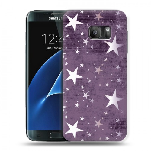 Дизайнерский силиконовый с усиленными углами чехол для Samsung Galaxy S7 Звезды