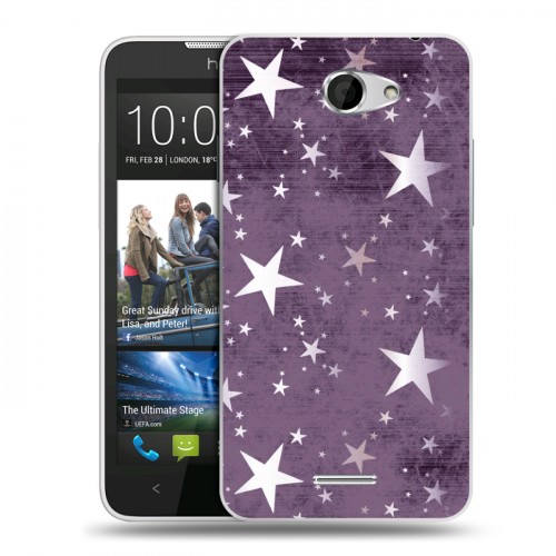 Дизайнерский пластиковый чехол для HTC Desire 516 Звезды