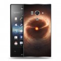 Дизайнерский пластиковый чехол для Sony Xperia acro S Звезды