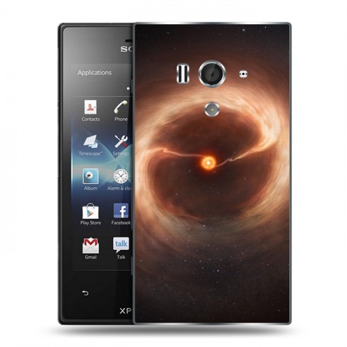 Дизайнерский пластиковый чехол для Sony Xperia acro S Звезды