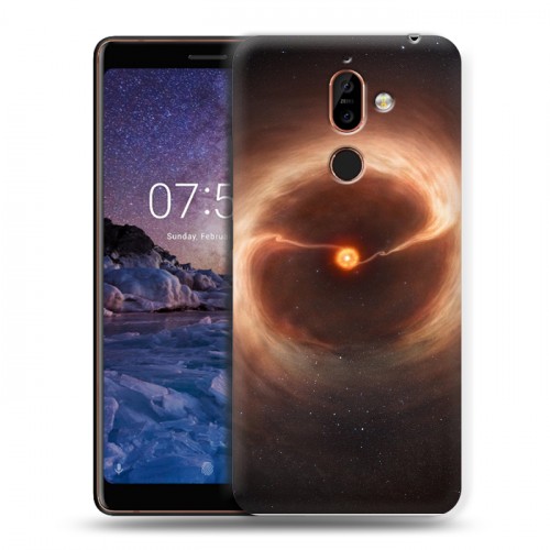 Дизайнерский пластиковый чехол для Nokia 7 Plus Звезды