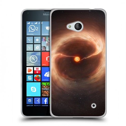 Дизайнерский пластиковый чехол для Microsoft Lumia 640 Звезды