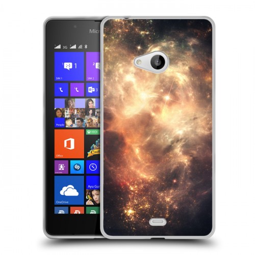 Дизайнерский пластиковый чехол для Microsoft Lumia 540 Звезды