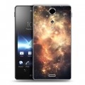 Дизайнерский пластиковый чехол для Sony Xperia TX Звезды