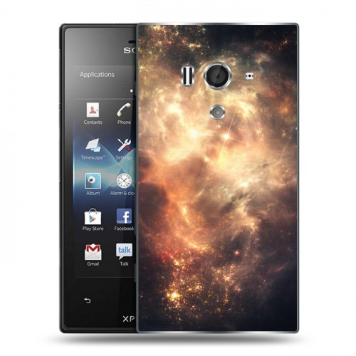 Дизайнерский пластиковый чехол для Sony Xperia acro S Звезды