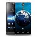 Дизайнерский пластиковый чехол для Sony Xperia S Земля