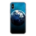 Дизайнерский силиконовый чехол для Iphone x10 Земля