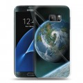 Дизайнерский силиконовый с усиленными углами чехол для Samsung Galaxy S7 Земля