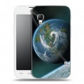Дизайнерский пластиковый чехол для LG Optimus L5 2 II Земля