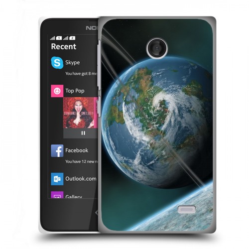 Дизайнерский пластиковый чехол для Nokia X Земля