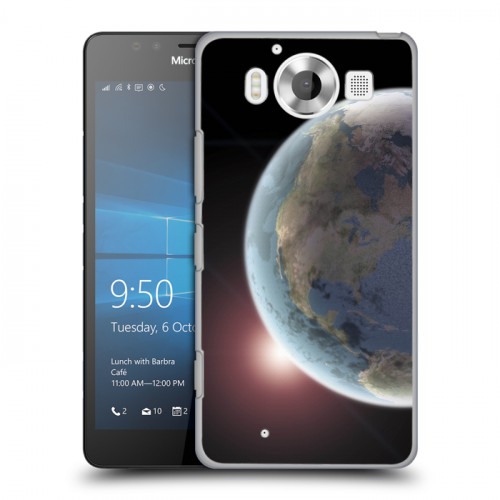 Дизайнерский пластиковый чехол для Microsoft Lumia 950 Земля