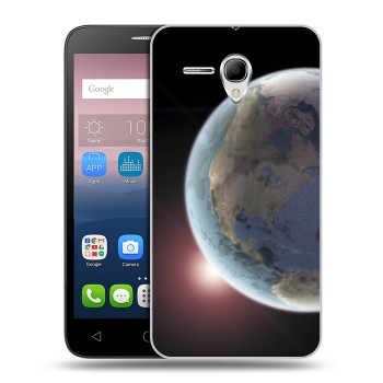 Дизайнерский силиконовый чехол для Alcatel One Touch POP 3 5.5 Земля (на заказ)