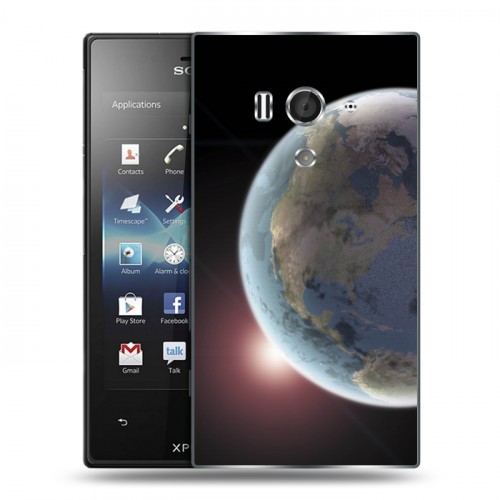 Дизайнерский пластиковый чехол для Sony Xperia acro S Земля