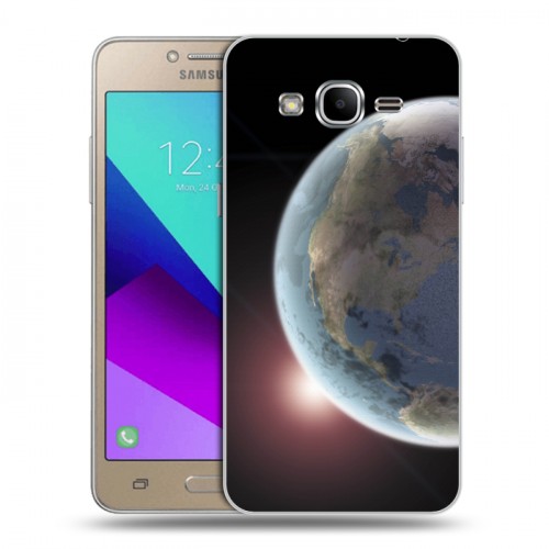 Дизайнерский силиконовый с усиленными углами чехол для Samsung Galaxy J2 Prime Земля
