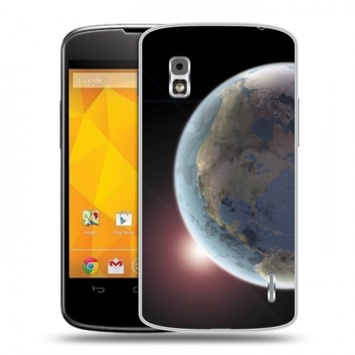 Дизайнерский пластиковый чехол для LG Google Nexus 4 Земля