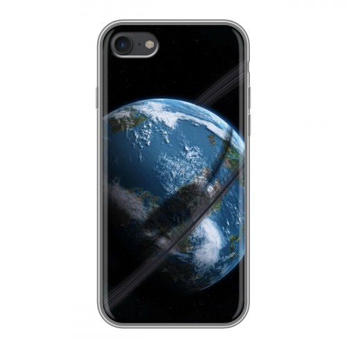 Дизайнерский силиконовый с усиленными углами чехол для Iphone 7 Земля