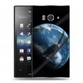 Дизайнерский пластиковый чехол для Sony Xperia acro S Земля