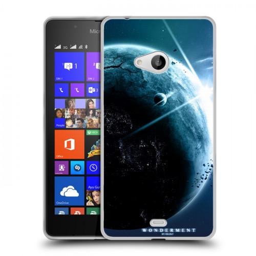 Дизайнерский пластиковый чехол для Microsoft Lumia 540 Земля