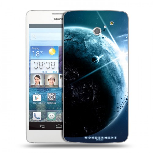 Дизайнерский пластиковый чехол для Huawei Ascend D2 Земля