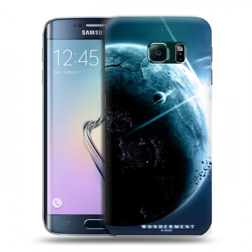 Дизайнерский пластиковый чехол для Samsung Galaxy S6 Edge Земля