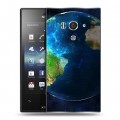 Дизайнерский пластиковый чехол для Sony Xperia acro S Земля