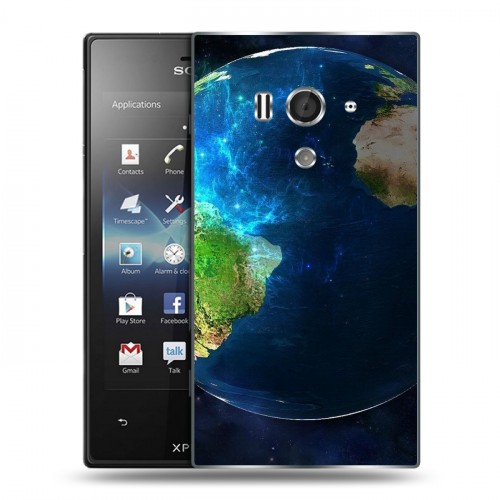 Дизайнерский пластиковый чехол для Sony Xperia acro S Земля