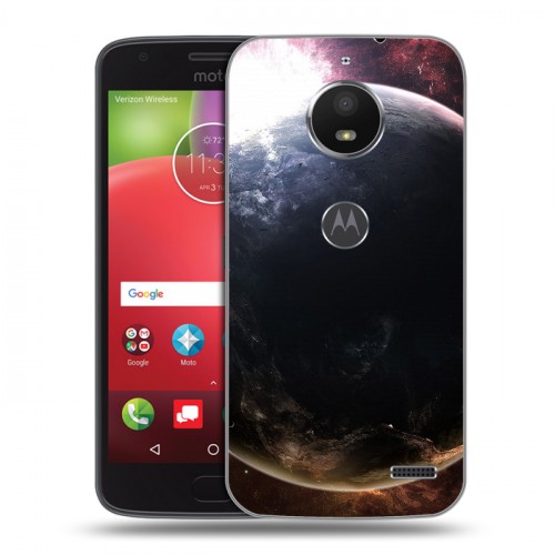 Дизайнерский пластиковый чехол для Motorola Moto E4 Земля