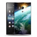 Дизайнерский пластиковый чехол для Sony Xperia acro S Земля