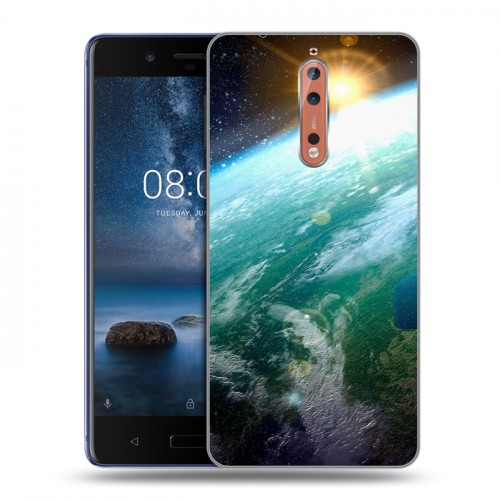 Дизайнерский пластиковый чехол для Nokia 8 Земля