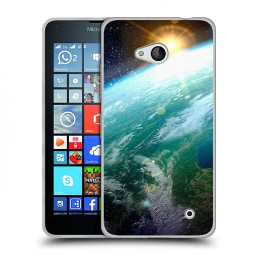 Дизайнерский пластиковый чехол для Microsoft Lumia 640 Земля