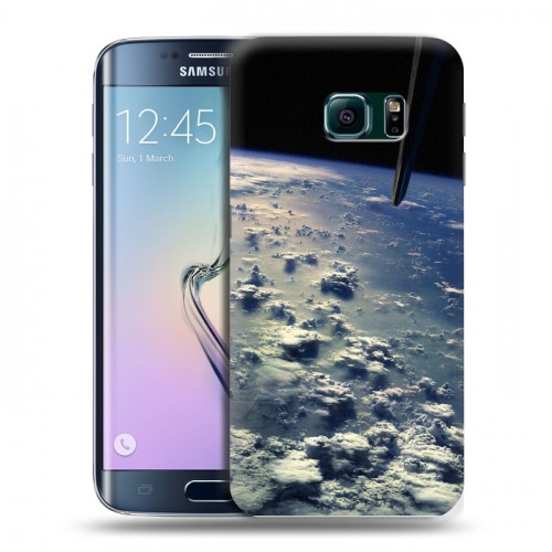 Дизайнерский пластиковый чехол для Samsung Galaxy S6 Edge Земля