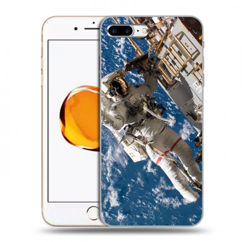 Дизайнерский силиконовый чехол для Iphone 7 Plus / 8 Plus Космонавт