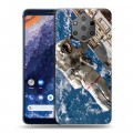 Дизайнерский силиконовый чехол для Nokia 9 PureView Космонавт