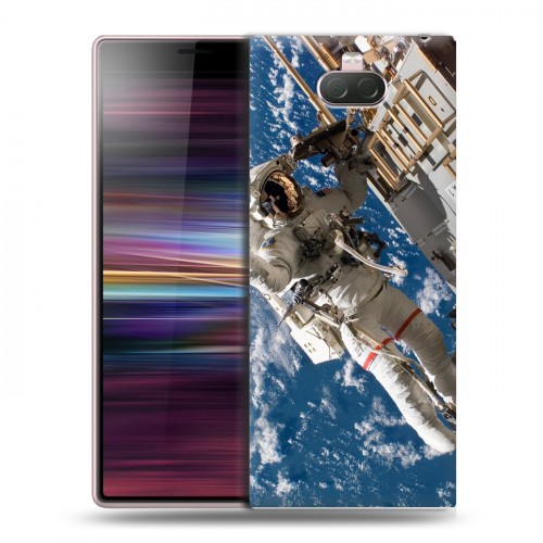 Дизайнерский силиконовый чехол для Sony Xperia 10 Космонавт