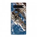 Дизайнерский пластиковый чехол для Google Pixel 6 Космонавт