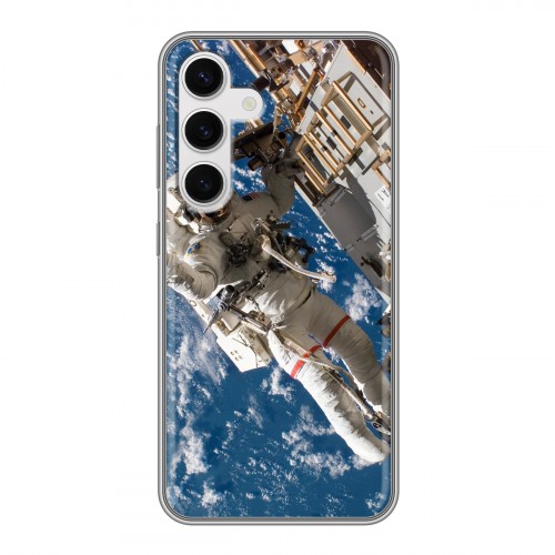 Дизайнерский пластиковый чехол для Samsung Galaxy S24 Космонавт