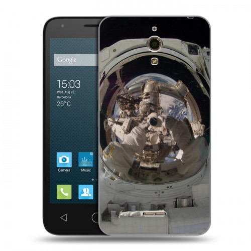 Дизайнерский силиконовый чехол для Alcatel One Touch Pixi 4 (6) Космонавт