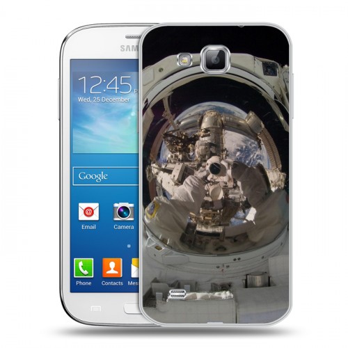 Дизайнерский пластиковый чехол для Samsung Galaxy Premier Космонавт