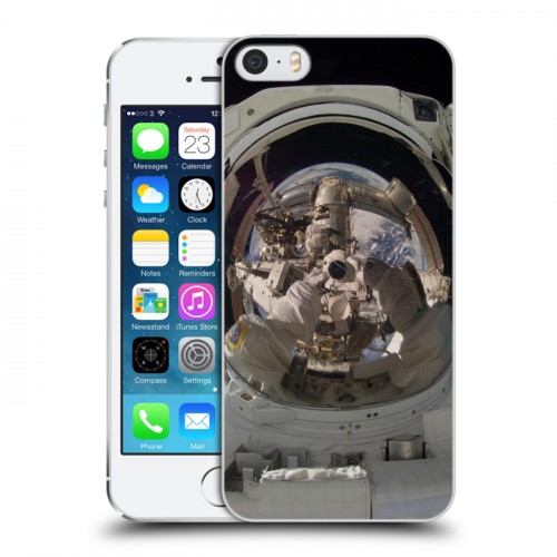 Дизайнерский пластиковый чехол для Iphone 5s Космонавт