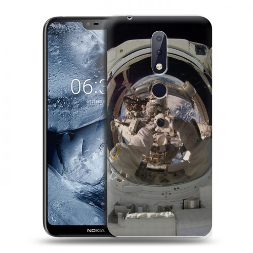 Дизайнерский пластиковый чехол для Nokia 6.1 Plus Космонавт