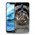 Дизайнерский силиконовый чехол для Nokia 5.1 Plus Космонавт