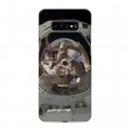 Дизайнерский пластиковый чехол для Samsung Galaxy S10 Plus Космонавт