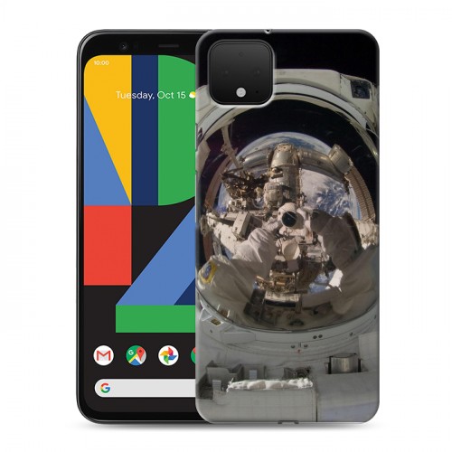 Дизайнерский силиконовый чехол для Google Pixel 4 XL Космонавт