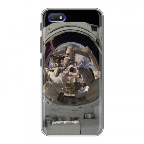 Дизайнерский пластиковый чехол для Alcatel 1V (2019) Космонавт