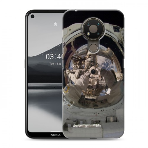 Дизайнерский силиконовый чехол для Nokia 3.4 Космонавт