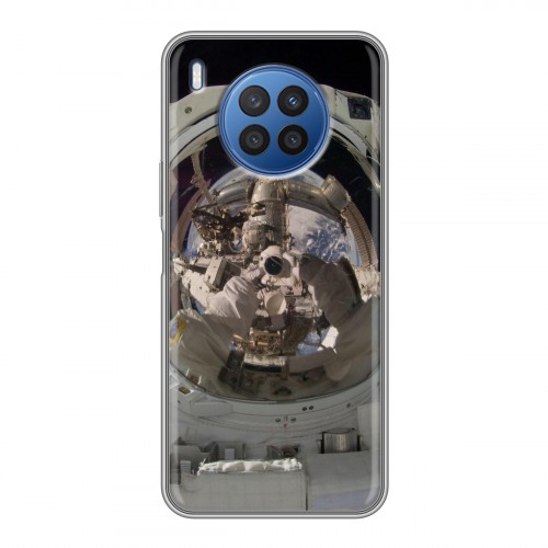 Дизайнерский силиконовый с усиленными углами чехол для Huawei Nova 8i Космонавт