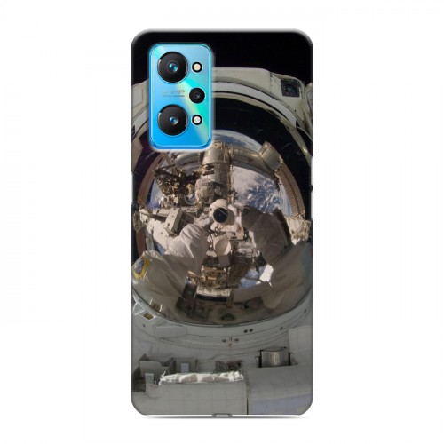 Дизайнерский силиконовый с усиленными углами чехол для Realme GT Neo 2 Космонавт
